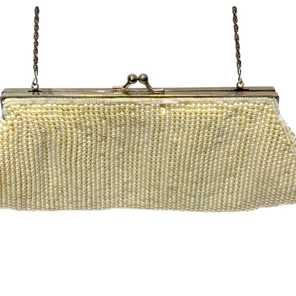 Vintage Pearl Beaded Evening Bag - Picture 3 of 6